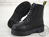 Жіночі черевики Dr.Martens Jadon Mono Total Black Boots (с мехом), фото 5