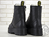 Жіночі черевики Dr.Martens Jadon Mono Total Black Boots (с мехом), фото 6