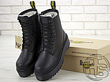 Жіночі черевики Dr.Martens Jadon Mono Total Black Boots (с мехом), фото 8