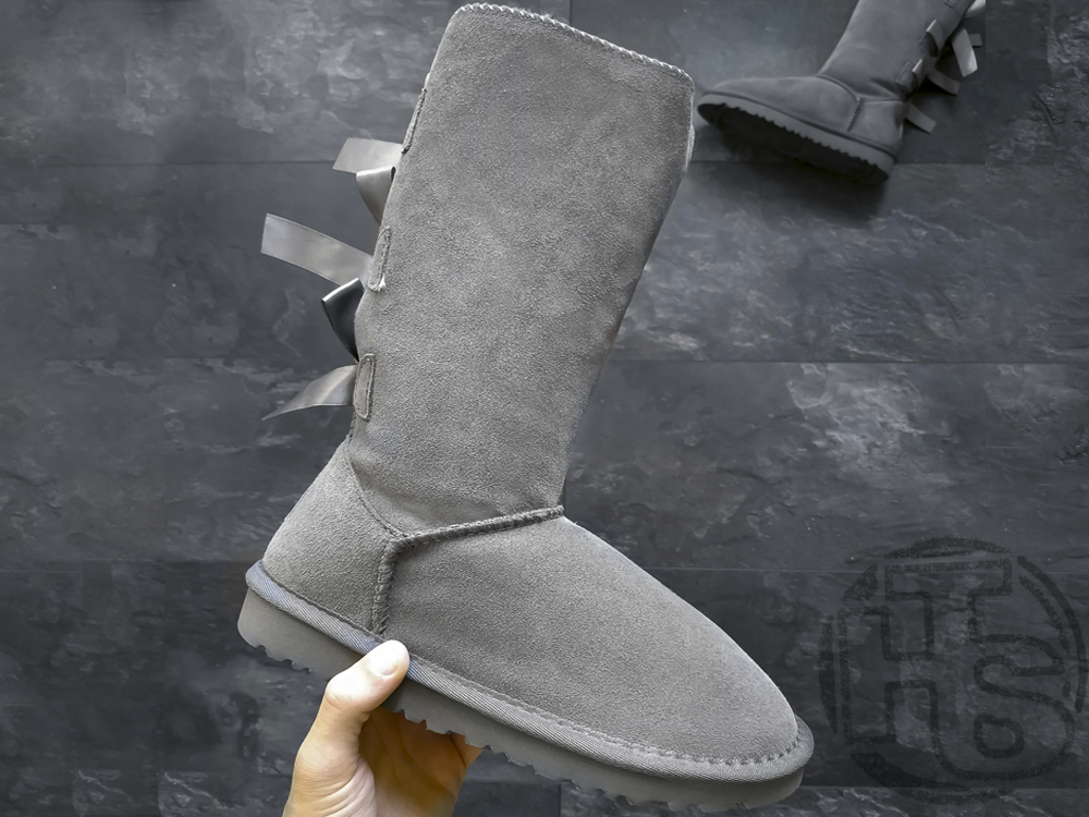 Жіночі сапоги UGG Bailey Bow Tall II Boot Grey 2026434, фото 1