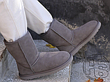 Жіночі черевики UGG Classic Short Boot Grey 1016223P, фото 4