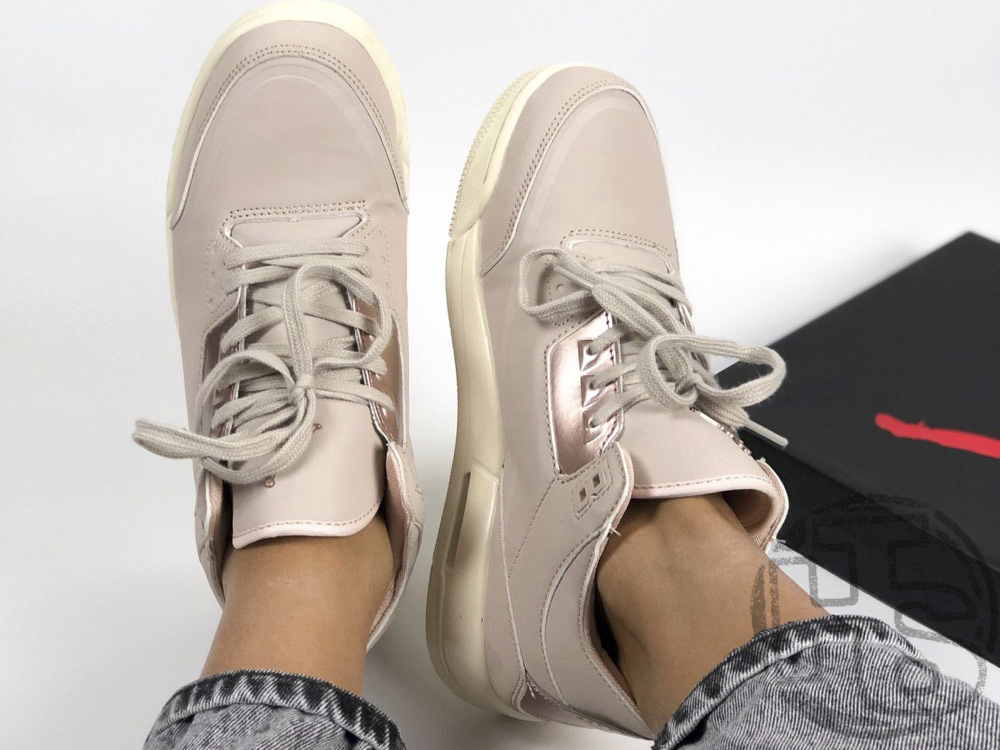 Жіночі кросівки Air Jordan 3 Retro Particle Beige AH7859-205, фото 1