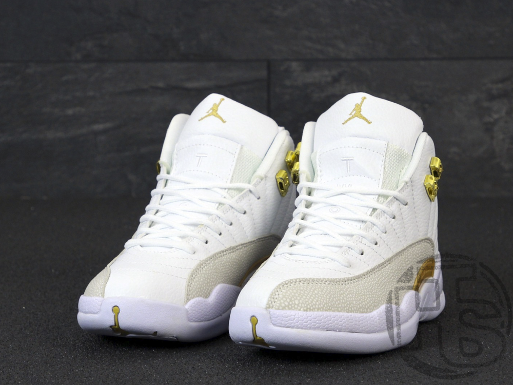 Жіночі кросівки Jordan 12 Retro OVO White/Metallic Gold 873864-102, фото 1