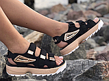 Жіночі сандалії Fila Disruptor 2 Sandal Black Gold 36, фото 4