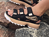 Жіночі сандалії Fila Disruptor 2 Sandal Black Gold 36, фото 8