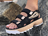 Жіночі сандалії Fila Disruptor 2 Sandal Black Gold 36, фото 10