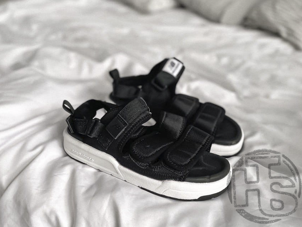 Жіночі сандалії New Balance Beach Couple Sports Sandals Black White ALL04306, фото 1