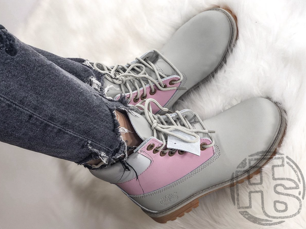 Жіночі черевики Timberland Classic Boots Gray Pink Blue 7W49088, фото 1
