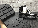 Жіночі черевики Alexander McQueen Tread Lace Up Ankle Boot Black 595469WHQSG1090 (с мехом), фото 6