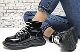 Жіночі черевики Alexander McQueen Tread Lace Up Ankle Boot Black 595469WHQSG1090 (с мехом), фото 8