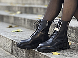 Жіночі черевики Balenciaga Tractor Black 615679WA8E91000 (матовые), фото 3