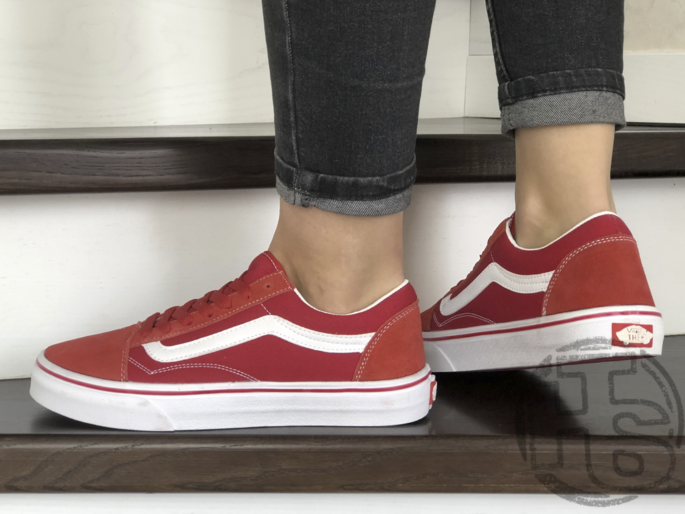 Жіночі кеди Vans Old Skool (Hot Sauce) Red/White VN0A38G1UKZ, фото 1