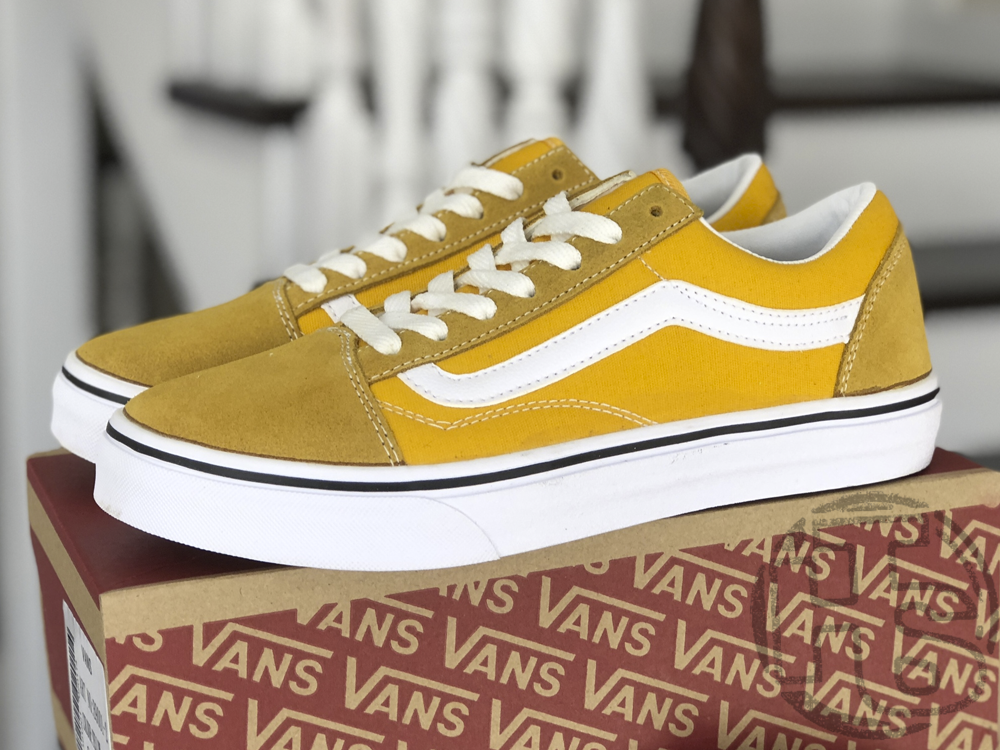 Жіночі кеди Vans Old Skool Dark Cheddar/White VN0A38G1UKU, фото 1