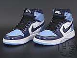Кросівки жіночі Air Jordan 1 Retro High UNC Patent Obsidian Blue White CD0461-401, фото 3
