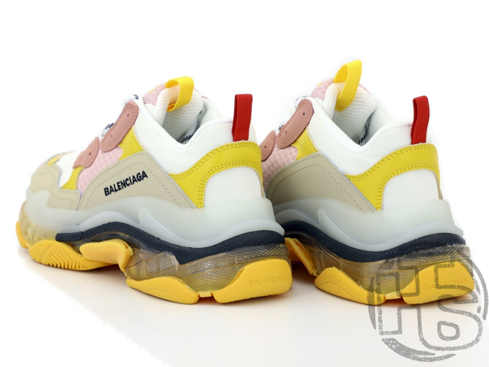 Жіночі кросівки Balenciaga Triple S Clear Sole Yellow Beige Pink, фото 1