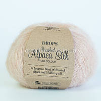 Пряда Drops Brushed Alacea Silk (кольор 20 pink sand)