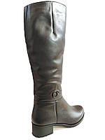 Сапоги женские зимние кожаные на среднем каблуке теплые с мехом классические утепленные 36 размер Romax 5400 36р=23,5 см