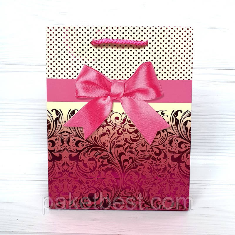 Пакет подарунковий Преміум (18х23х8) Середній