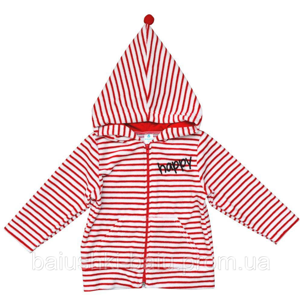 Спортивна кофта з капюшоном дитяча (велюр), р. 86