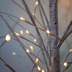 Світле новорічне світлодіодне декоративне дерево гірлянда Береза TR-007M 160 см 96 Led IP 49 мікс vs