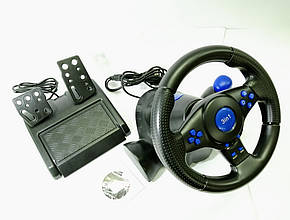 Кермо ігровий 9812 VIBRATE STEERING WHEEL PS3/ PS2/PC 3 в 1, фото 2
