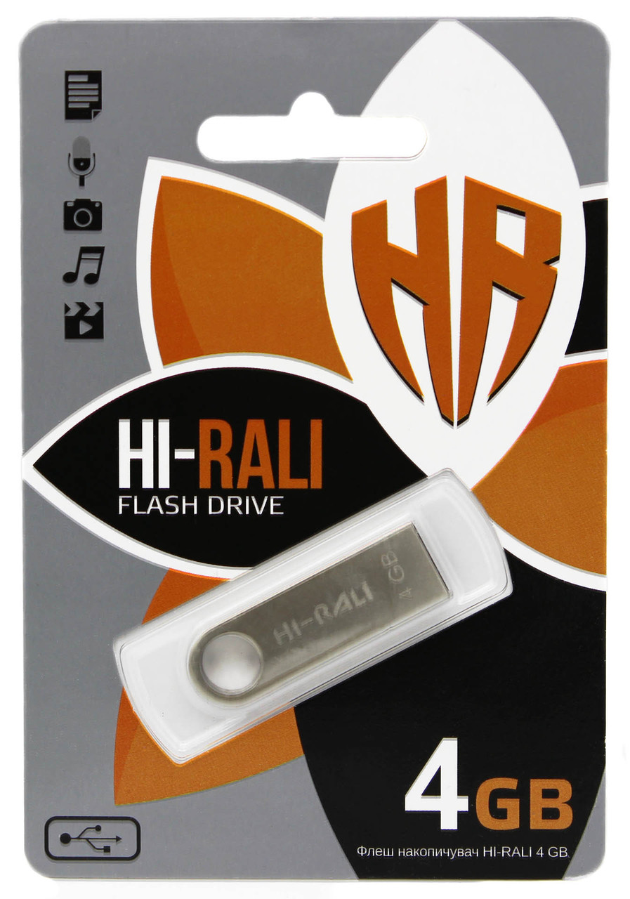 USB флеш Hi-Rali 4GB/ HI-4GBSH (Гарантія 3роки)