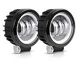 Універсальні протитумінні фари, ангельські очі, ДХО DRL, 1 шт. для автомобілів, мотоциклів, човнів, фото 3