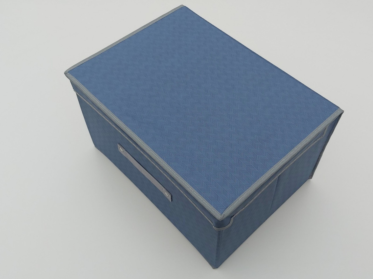 Коробка-органайзер Ш 40*Д 30*25 см. Колір синій для зберігання одягу, взуття чи невеликих предметів
