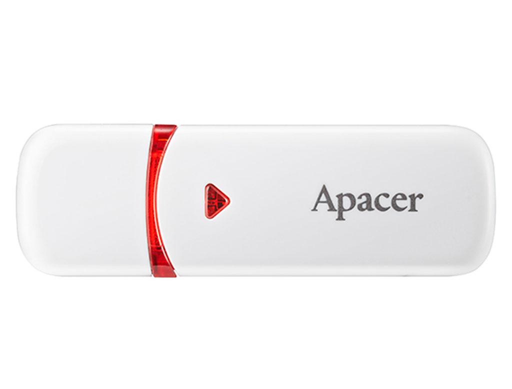 USB флеш накопитель Apacer 64GB AH333 white USB 2.0 (AP64GAH333W-1)