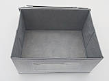 Коробка-органайзер Ш 40,5*Д 31*21 см. Колір світло-сірий для зберігання одягу, взуття чи невеликих предметів, фото 5