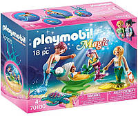 Конструктор Playmobil 70100 Magic Family Плеймобил Семья с коляской-ракушкой