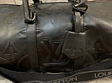 Сумка дорожня спортивна Луї Вітон Louis Vuitton ручна поклажа чорна, фото 5