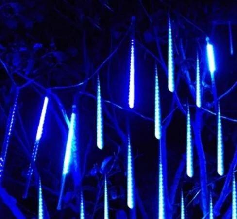 Новорічна світлодіодна гірлянда "Тануть бурульки" LED 50см 8шт синій (2_009711)