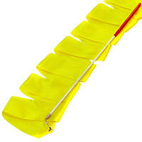 Стрічка для художньої гімнастики з паличкою 3,3 м Lingo C-3249, Жовтий