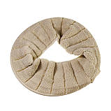 М'який теплий чохол на сидінні унітаза на гумці, кавовий, фото 4