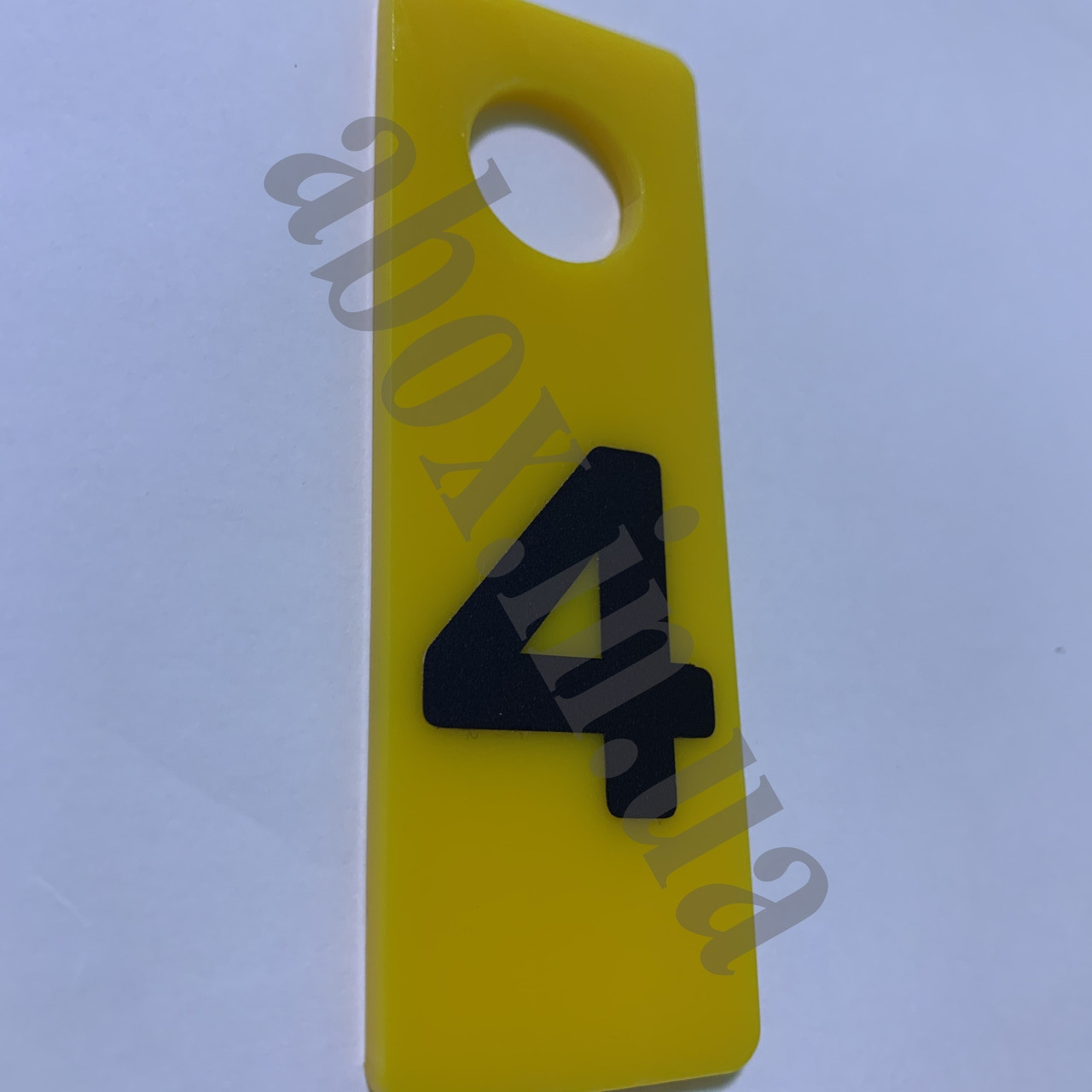 Гардеробні номерки в формі "Прямокутник" | Жовтий