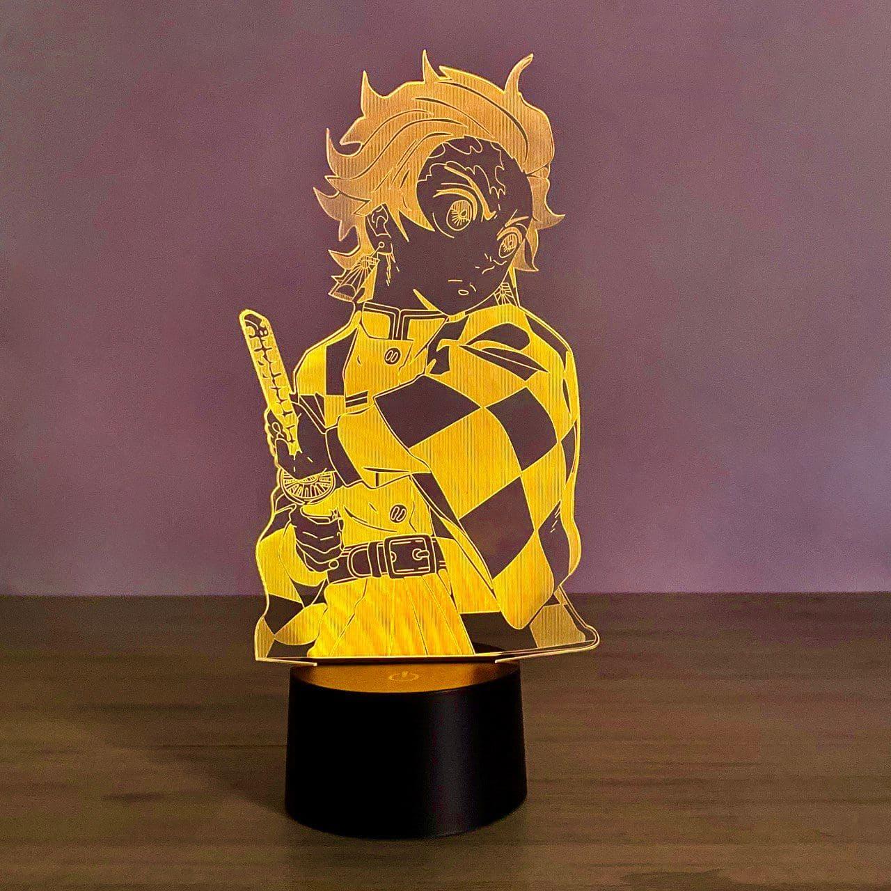 3D нічник "Танджеро Камадо" (ВОЛІЧНЕ ЗОБРАЖЕННЯ) + пульт ДК + мережевий адаптер + батарейки (3ААА) 3DTOYSLAMР, фото 1