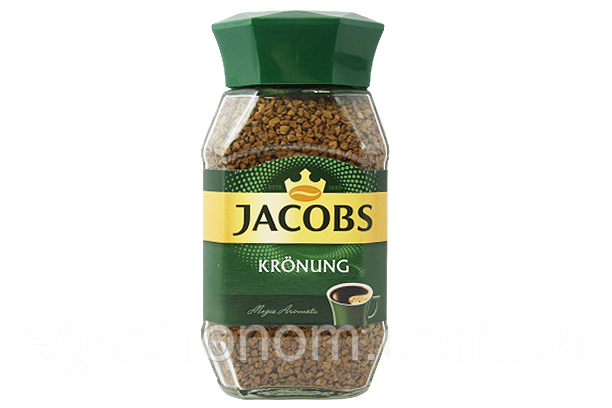 Кава Якобс кронінг (розчинна) Jacobs kronung 200g 6шт/ящ (Код: 00-00005120)