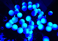 Гирлянда 100 led шар 10мм blue