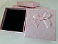 Подарункова коробочка для набору картон "геометричний візерунок" рожева 9х9х3 см., фото 2