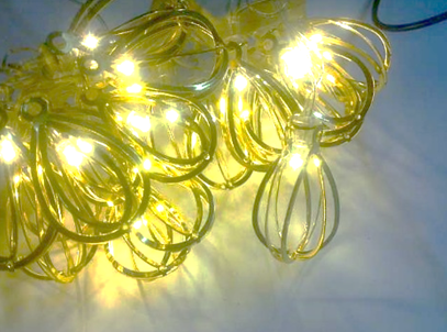 Гірлянда 20 led крапля GOLD LED 20 metal WW warm white