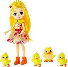 Кукла Enchantimals Утенок Діна і Слош з качатами Duck Doll with Slosh & сім’ї
