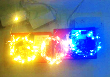 Гірлянда 200 led blue ХВСТ 10 ниток по 2 метри мідний дріт 220V
