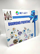 TN997 Набір діамантової мозаїки на підрамнику Тюльпани Амстердаму, фото 2