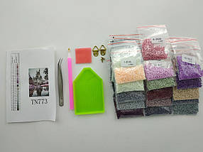 TN1205 Набір алмазної мозаїки на підрамнику 30х50 см Вір в Україну, фото 3