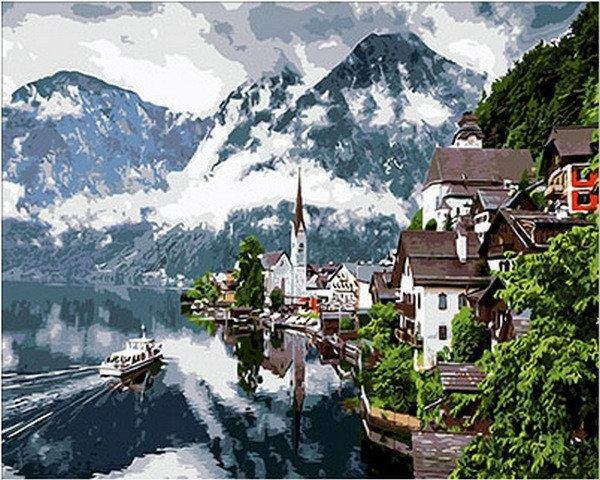 Картина за номерами 40х50 см DIY Австрійський пейзаж (NX 9238), фото 1
