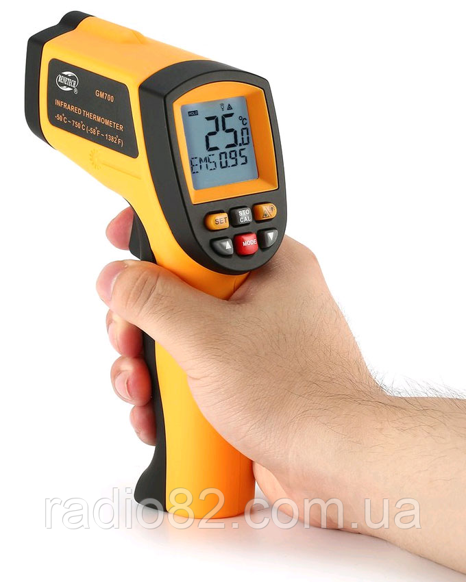Пірометр інфрачервоний термометр Benetech GM700 (-50~750°C)