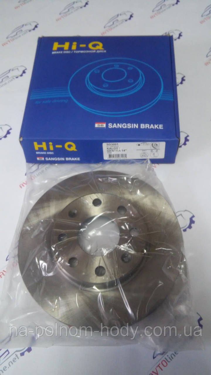 Диск гальмівний Ланос, Нубіра, Такума, Нексія 1.6 R 14; Hi-Q, фото 1