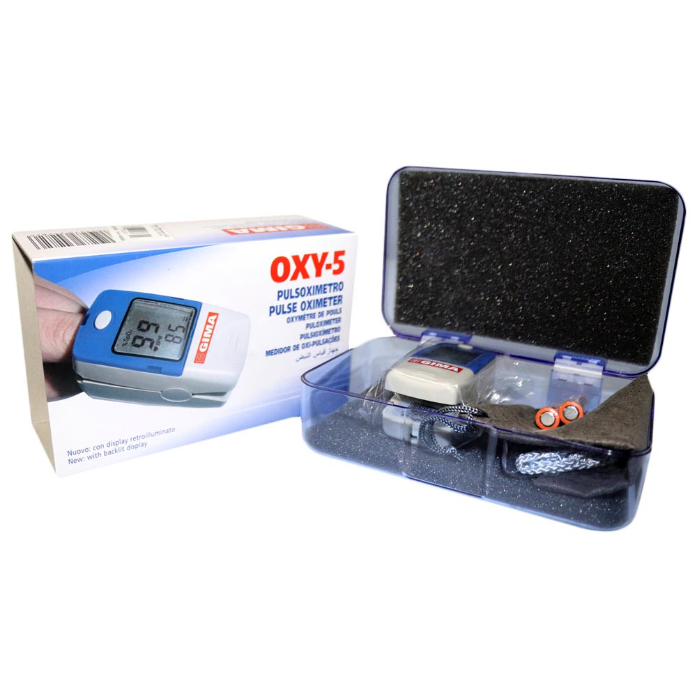 Пульсоксиметр педіатричний GIMA OXY-5 для вимірювання пульсу, сатурації, індексу перфузії, Італія, фото 1