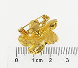 Брошка "Квітка з бордовими стразами", фото 2